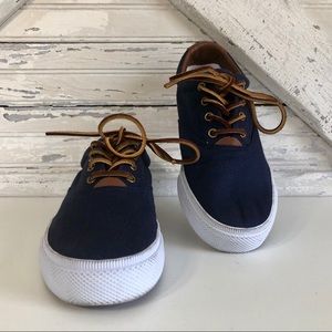 Ralph Lauren Blue Vetta Canvas Sneakers 7 1/2 B